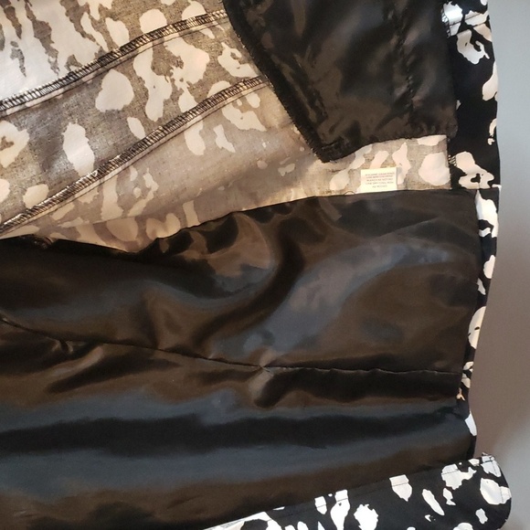 Notations Black and White Three-quarter Sleeve Jacket, XL - Picture 5 of 7